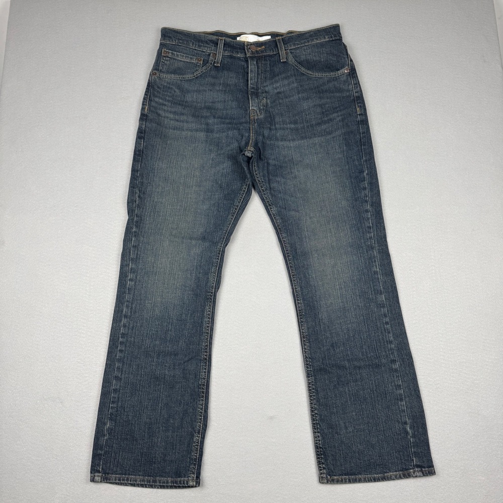 Signature Levi Strauss Gold Mens 34x30 Bootcut Jeans Blue Denim Western Cowboy